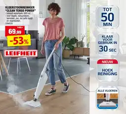 Hubo Vloerstoomreiniger "clean tenso power" aanbieding