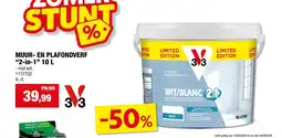 Hubo Muur en Plafondverf 2-in-1 aanbieding