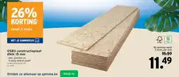 GAMMA OSB3 constructieplaat dikte aanbieding