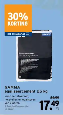 GAMMA Gamma Egaliseercement aanbieding