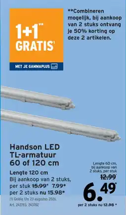 GAMMA Handson LED TL-armatuur aanbieding