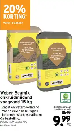 GAMMA Weber Beamix onkruidmijdend voegzand aanbieding