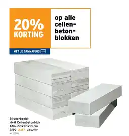 GAMMA Cellen Beton Blokken aanbieding