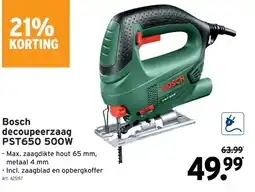 GAMMA Bosch decoupeerzaag PST650 500W aanbieding