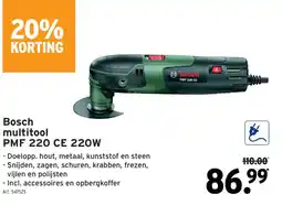 GAMMA Bosch multitool PMF 220 CE 220W aanbieding