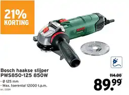 GAMMA Bosch haakse slijper PWS850-125 850W aanbieding