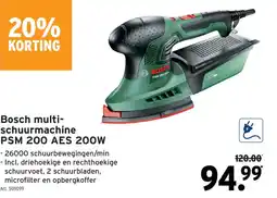 GAMMA Bosch multi- schuurmachine PSM 200 AES 200W aanbieding