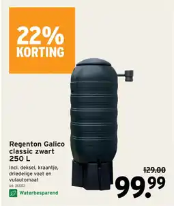 GAMMA Regenton Galico classic zwart aanbieding