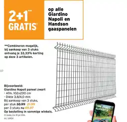 GAMMA Giardino Napoli Handson Gaaspanelen aanbieding