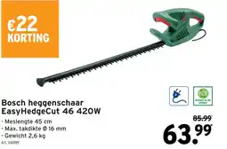 GAMMA Bosch heggenschaar EasyHedgeCut 46 420W aanbieding