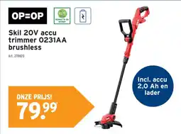 GAMMA Skil 20V accu trimmer 0231AA brushless aanbieding