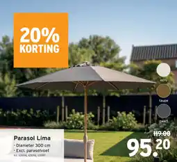 GAMMA Parasol Lima aanbieding