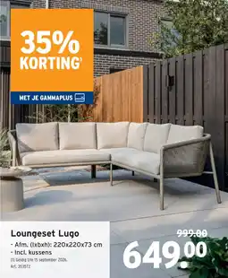 GAMMA Loungeset Lugo aanbieding