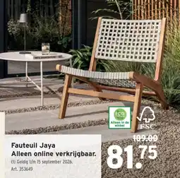 GAMMA Fauteuil Jaya aanbieding