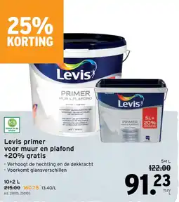 GAMMA Levis primer voor muur en plafond aanbieding