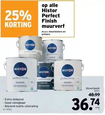 GAMMA Histor Perfect Finish muurverf aanbieding