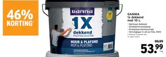 GAMMA Gamma 1x dekkend mat aanbieding