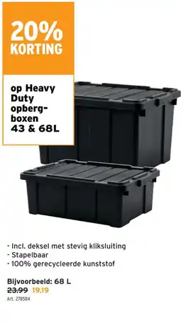 GAMMA Heavy Duty opberg boxen aanbieding