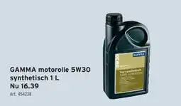 GAMMA Gamma motorolie 5W30 synthetisch aanbieding