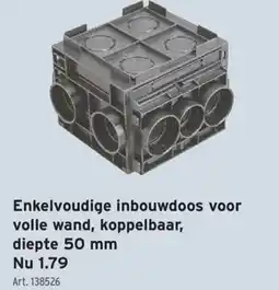 GAMMA Enkelvoudige inbouwdoos aanbieding