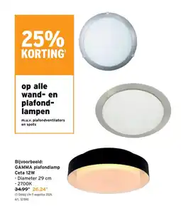 GAMMA GAMMA plafondlamp Ceta 12W aanbieding