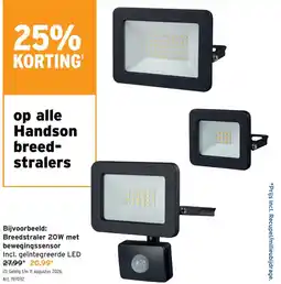 GAMMA Breedstraler 20W met bewegingssensor aanbieding