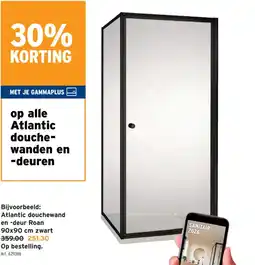 GAMMA Atlantic douchewand en -deur Roan aanbieding