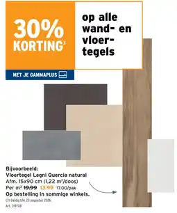 GAMMA Vloertegel Legni Quercia natural aanbieding