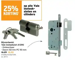 GAMMA Y Yale insteekslot A1390 aanbieding