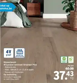 GAMMA Bruynzeel laminaat Origineel Plus aanbieding