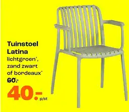 Kwantum Tuinstoel Latina aanbieding