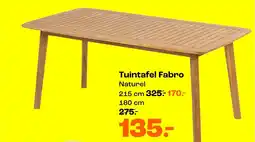 Kwantum Tuintafel Fabro Naturel aanbieding