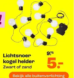 Kwantum Lichtsnoer kogel helder aanbieding