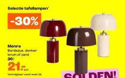 Kwantum Selectie tafellampen aanbieding