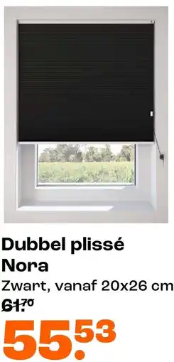 Kwantum Dubbel plissé Nora aanbieding