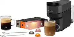 Coolblue De'Longhi Nespresso Vertuo Pop ENV90.B + 30 capsules en 2 glazen kopjes aanbieding