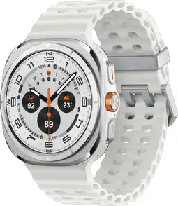 Coolblue Samsung Galaxy Watch Ultra (2025) 4G Titanium Wit 47mm aanbieding