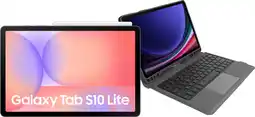 Coolblue Samsung Galaxy Tab S10 Lite 10,9 inch 256GB Wifi Zilver + Toetsenbord Hoes AZERTY aanbieding