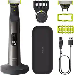 Coolblue Philips OneBlade Pro 360 QP6652/30 Face & Body Chroom aanbieding