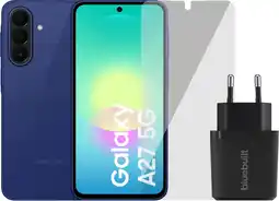 Coolblue Samsung Galaxy A27 256Go Bleu 5G + Pack d'Accessoires de Base aanbieding