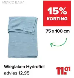 Baby-Dump Wieglaken Hydrofiel aanbieding