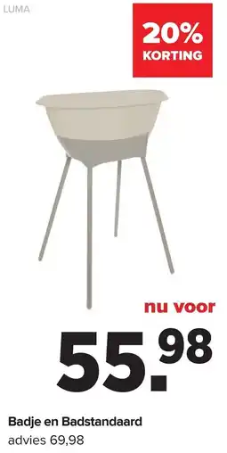 Baby-Dump Badje en Badstandaard aanbieding
