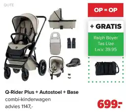 Baby-Dump Q-Rider Plus + Autostoel + Base aanbieding