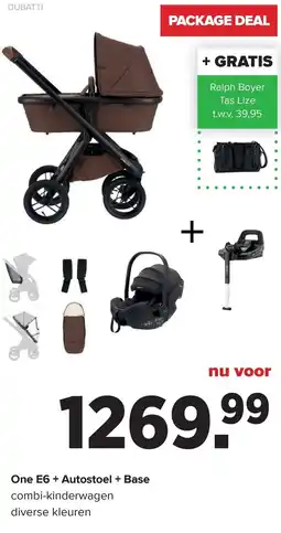 Baby-Dump One E6 + Autostoel + Base aanbieding