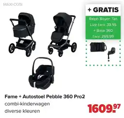 Baby-Dump Fame + Autostoel Pebble 360 Pro2 aanbieding