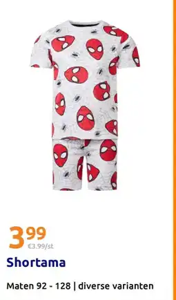 Action Shortama aanbieding