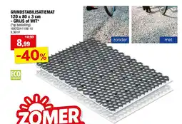 Hubo GRINDSTABILISATIEMAT 120 x 80 x 3 cm - GRIJS of WIT aanbieding
