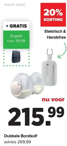 Baby-Dump Dubbele Borstkolf aanbieding