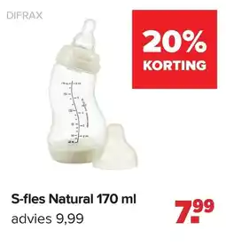 Baby-Dump S-fles Natural aanbieding