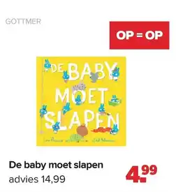 Baby-Dump De e baby moet slapen aanbieding